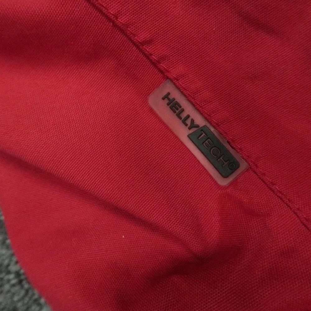 Helly Hansen Jacket Men Small Red Original Sailing Crimson Waterproof Tech 31098